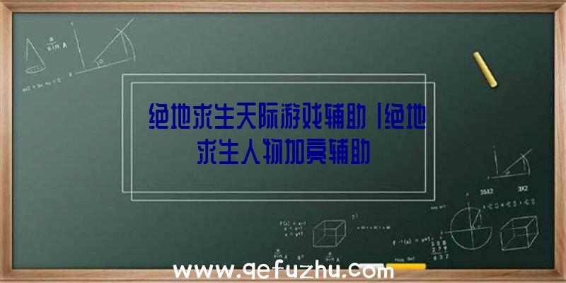 「绝地求生天际游戏辅助」|绝地求生人物加亮辅助